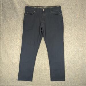 Iron Co Pants Mens 38x32 Midnight Blue Slim Fit Stretch Casual Cotton Spandex